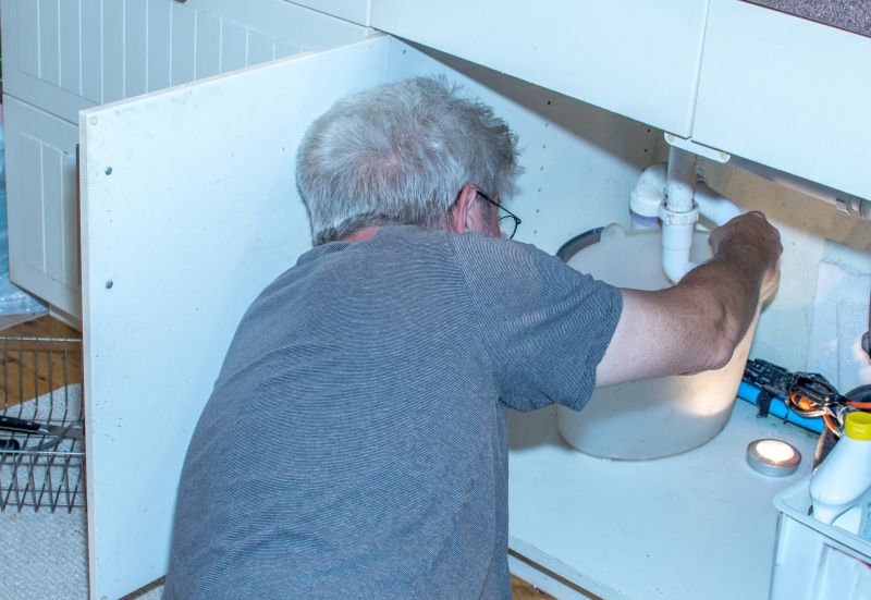 Plumber Repairing a Leak